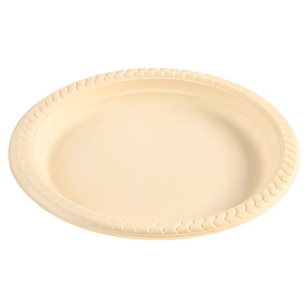 jovivante 9 inch disposable paper plates, pack of 50, sturdy and eco friendly, ideal for parties, picnics, bbqs, camping, and everyday use
